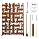 Metāla privātuma ekrāns 91 × 183 см āra norobežošanai, brūns