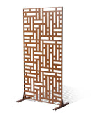 Metāla privātuma ekrāns 120 × 193 см, brūns