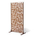 Metāla privātuma ekrāns 120 × 193 см, brūns