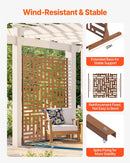 Metāla privātuma ekrāns 120 × 193 см, brūns