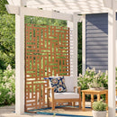 Metāla privātuma ekrāns 120 × 193 см, brūns