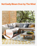 Koka privātuma ekrāns 91 × 193 см, brīvi stāvošs āra ekrāns