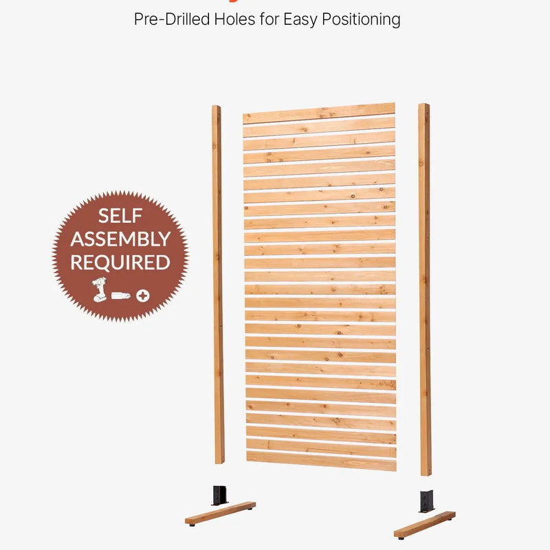 Koka privātuma ekrāns 91 × 193 см, brīvi stāvošs āra ekrāns