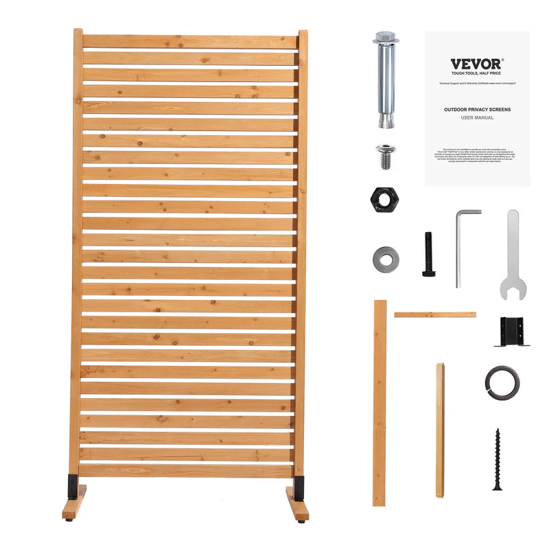 Koka privātuma ekrāns 91 × 193 см, brīvi stāvošs āra ekrāns