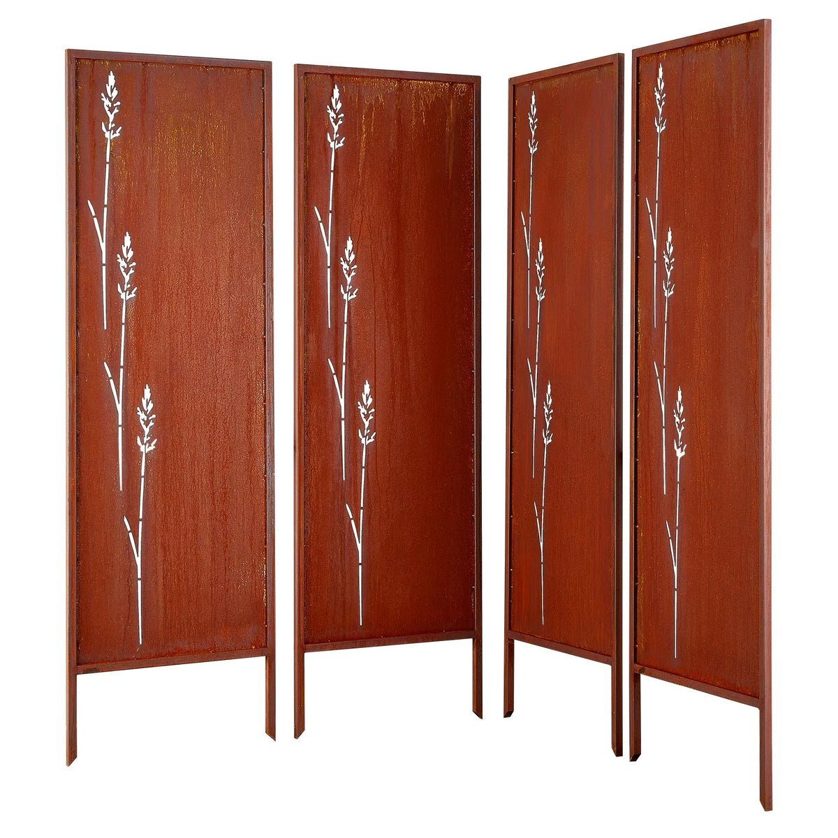 VEVOR metāla privātuma siena 50 x 160 cm, brīvi stāvošs dārza norobežojošs panelis ar pagarinātiem zemes mietiem un oglekļa tērauda plāksni, piemērots dārzam un iekštelpām - ZEMLETES.LV