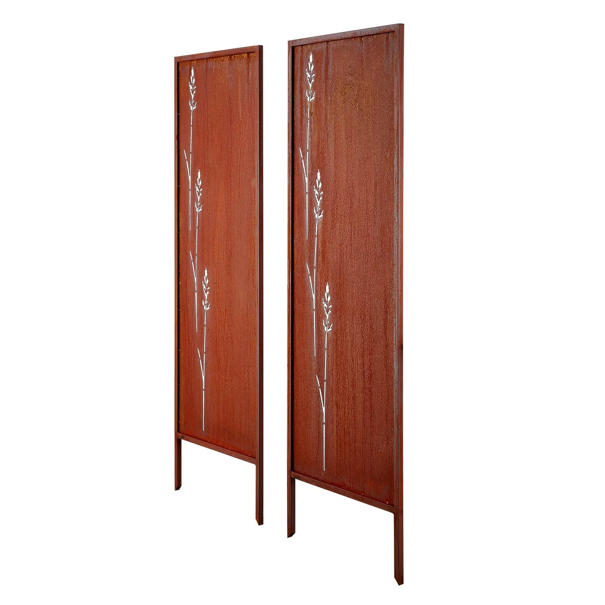 VEVOR metāla privātuma siena 50 x 160 cm, brīvi stāvošs dārza norobežojošs panelis ar pagarinātiem zemes mietiem un oglekļa tērauda plāksni, piemērots dārzam un iekštelpām - ZEMLETES.LV