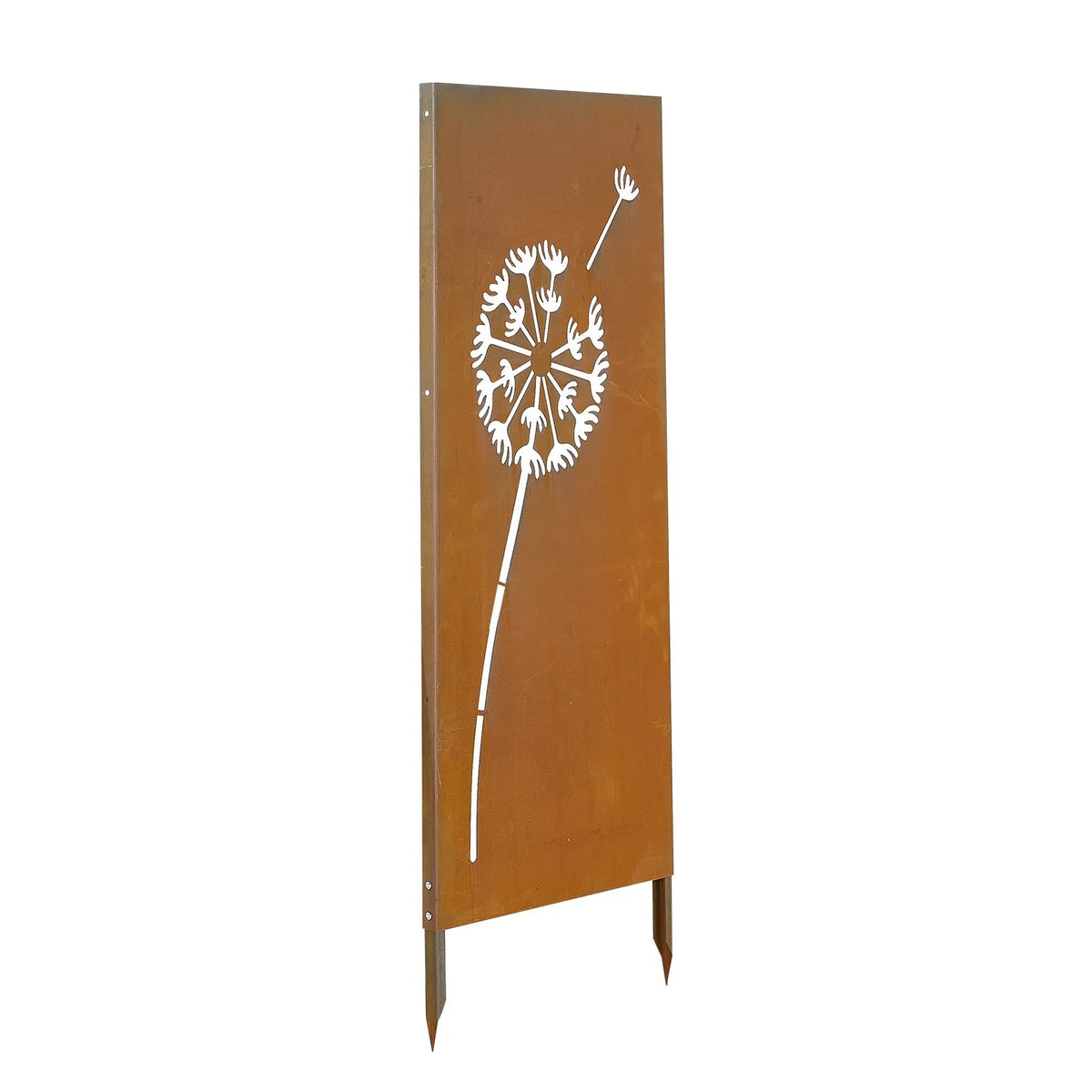 VEVOR metāla privātuma panelis 61 x 160 cm, brīvi stāvošs dārza norobežojošs panelis ar pagarinātiem zemes mietiem un tērauda plāksni, piemērots dārzam, pagalmam un sienu norobežošanai - ZEMLETES.LV