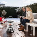 9000 BTU pārnēsājams petrolejas sildītājs un plīts 2 vienā, bez elektrības, ar regulējamu augstumu un liesmu, ērti uzglabājams, piemērots kempingam, medībām, gatavošanai, mājai vai garāžai, melns