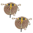 VEVOR sprūdrata ķēdes spriegotājs ar 7,9 mm x 3,9 m G80 ķēdēm, 3629 kg darba slodze, ķēžu un spriegotāju komplekts kravu nostiprināšanai, vilkšanai un mežizstrādei (2 komplekti) - ZEMLETES.LV
