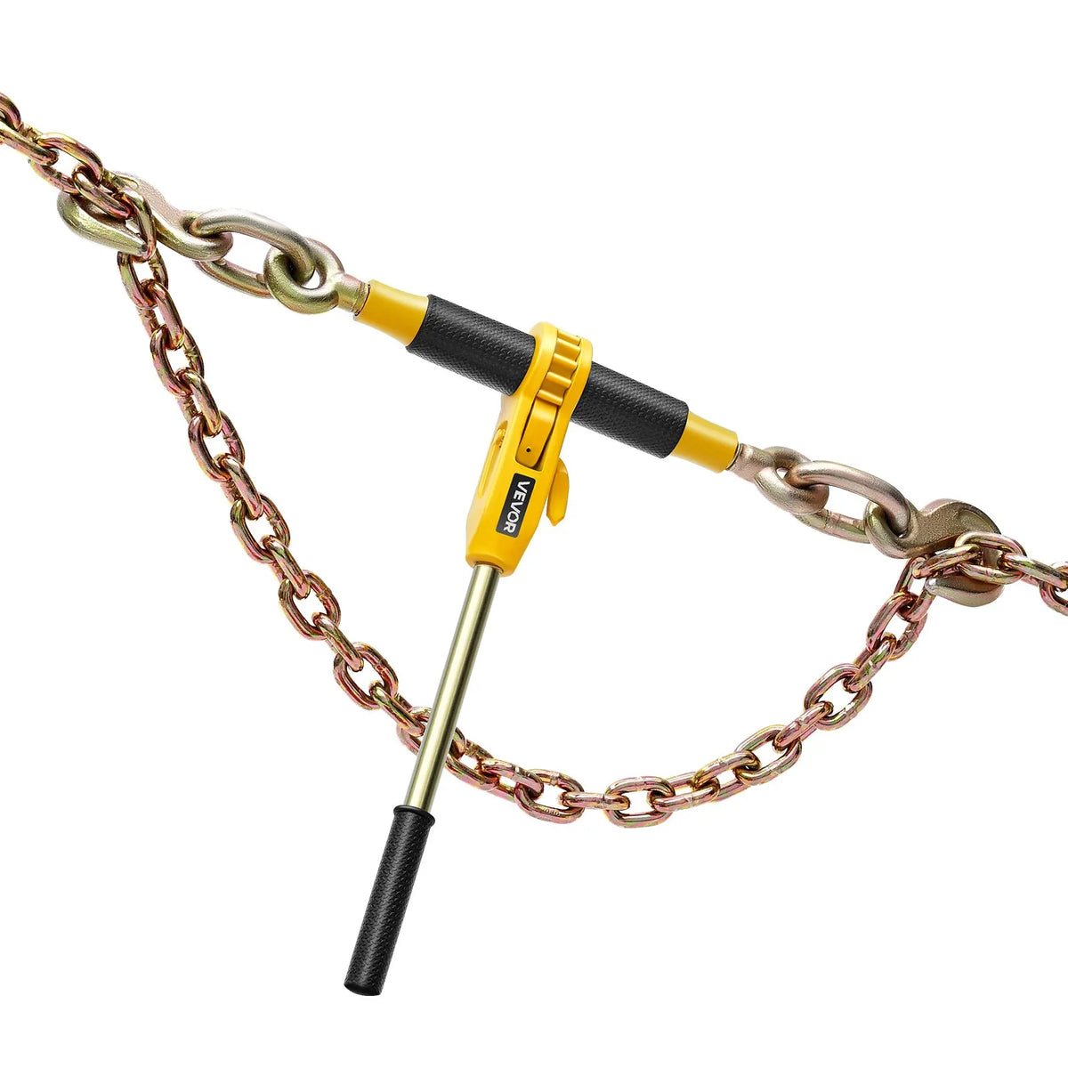 Chain Binder, 10 mm × 6.1 m G80 Chain, 4173 kg Working Load, Chain and Binder Kit for Cargo Securing, Towing, Timber Moving and Lifting