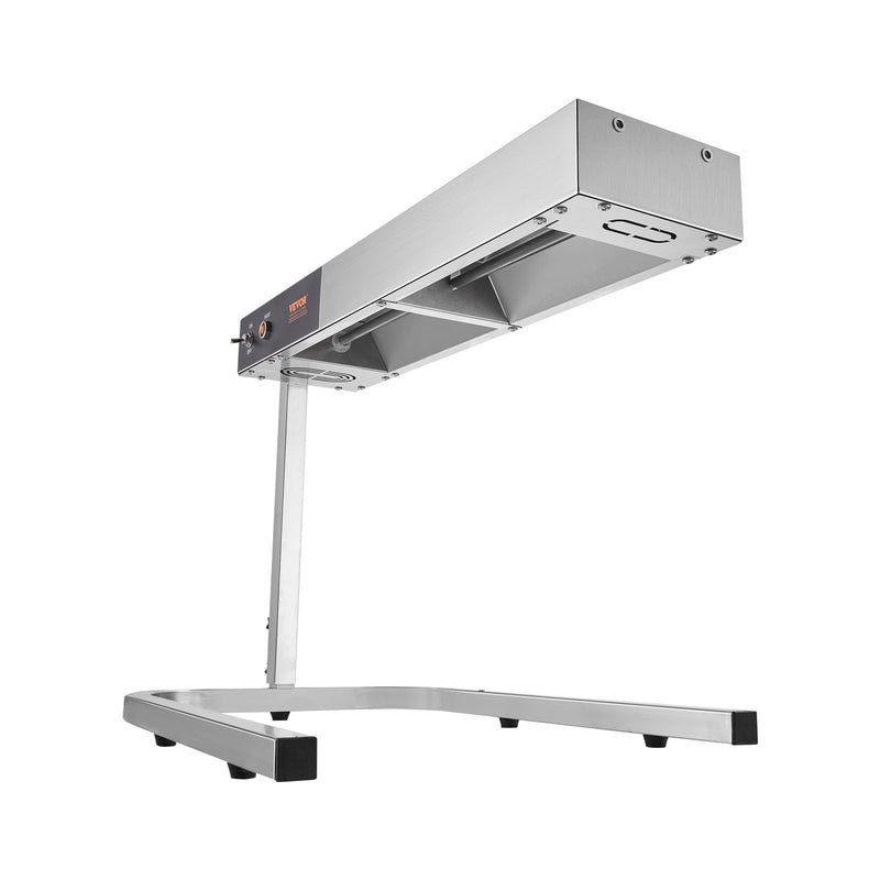 VEVOR elektriskais frī kartupeļu sildītājs ar sloksnes lampu, nerūsējošais tērauds