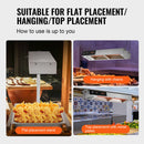 VEVOR elektriskais frī kartupeļu sildītājs ar sloksnes lampu, nerūsējošais tērauds