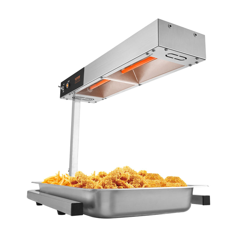 VEVOR elektriskais frī kartupeļu sildītājs ar sloksnes lampu, nerūsējošais tērauds