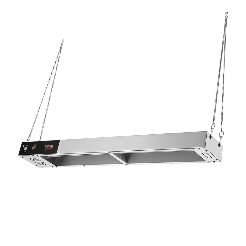 VEVOR elektriskais frī kartupeļu sildītājs ar sloksnes siltuma lampu, nerūsējošais tērauds