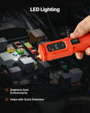 VEVOR automobiļu ķēžu testeris, 6–36 V līdzstrāvas jaudas ķēžu zondes testeris ar apgaismojumu, automobiļu jaudas testera zonde ar 4 m kabeli, ABS korpusa vadu detektors sedaniem, SUV, kemperiem un kravas automobiļiem