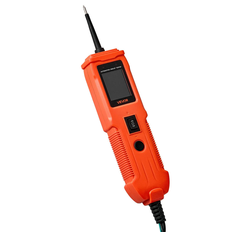 VEVOR automobiļu ķēžu testera komplekts, 8–35 V līdzstrāvas jaudas ķēžu zondes testeris ar TFT krāsu displeju un apgaismojumu, 2-in-1 automobiļu elektriskais jaudas testera zonde ar 6 m pagarinājuma kabeli