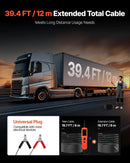 VEVOR automobiļu ķēžu testera komplekts, 8–35 V līdzstrāvas jaudas ķēžu zondes testeris ar TFT krāsu displeju un apgaismojumu, 2-in-1 automobiļu elektriskais jaudas testera zonde ar 6 m pagarinājuma kabeli