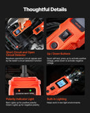 VEVOR automobiļu ķēžu testera komplekts, 8–35 V līdzstrāvas jaudas ķēžu zondes testeris ar TFT krāsu displeju un apgaismojumu, 2-in-1 automobiļu elektriskais jaudas testera zonde ar 6 m pagarinājuma kabeli