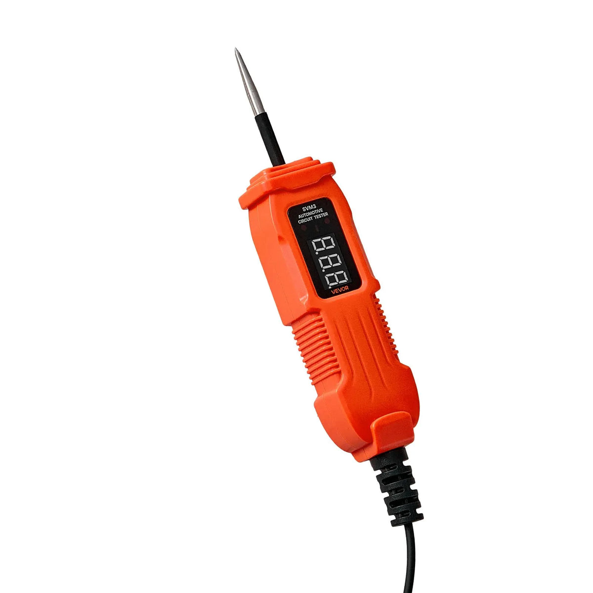 VEVOR Automotive Circuit Tester, 3–72 V DC Voltage Circuit Probe with LED Display and Illumination, Car Power Circuit Test Probe with 3.5 m Cable, ABS Housing Electrical Detector