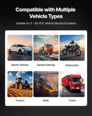 VEVOR automobiļu ķēžu testeris, 8–35 V līdzstrāvas jaudas ķēžu zondes testeris ar TFT krāsu displeju un apgaismojumu, automobiļu jaudas testera zonde ar 6 m kabeli, 2-in-1 elektrisko ķēžu detektors un bojājumu meklētājs