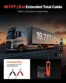 VEVOR automobiļu ķēžu testeris, 8–35 V līdzstrāvas jaudas ķēžu zondes testeris ar TFT krāsu displeju un apgaismojumu, automobiļu jaudas testera zonde ar 6 m kabeli, 2-in-1 elektrisko ķēžu detektors un bojājumu meklētājs