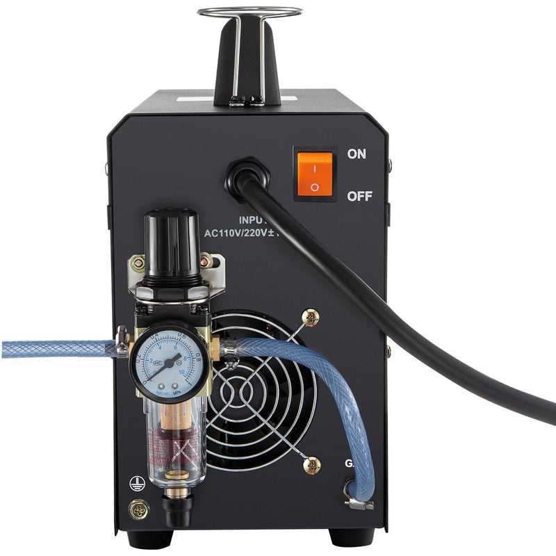 VEVOR Plazmas griezējs, 50A, gaisa griešanas iekārta ar plazmas lāpu, 110V/220V divu spriegumu AC IGBT inverter, metāla griešanas iekārta līdz 12,7 mm tīrai alumīnija un nerūsējošā tērauda griešanai, melna