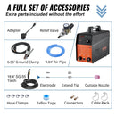 VEVOR Plazmas griezējs, 50A, gaisa griešanas iekārta ar plazmas lāpu, 110V/220V divu spriegumu AC IGBT inverter, metāla griešanas iekārta līdz 12,7 mm tīrai alumīnija un nerūsējošā tērauda griešanai, melna