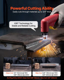 Plazmas griezējs 65 A ar bezkontakta pilotloku, ne-augstfrekvences plazmas griešanas iekārta ar 2T/4T funkciju un regulējamu PT laiku, digitālo displeju un IGBT invertoru, piemērota mājas remontiem un darbnīcām