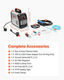 Plazmas griezējs 65 A ar bezkontakta pilotloku, 220 V digitālo displeju un IGBT invertoru, aprīkots ar 2T/4T funkciju un regulējamu PA/PT laiku, piemērots mājas remontiem un darbnīcām