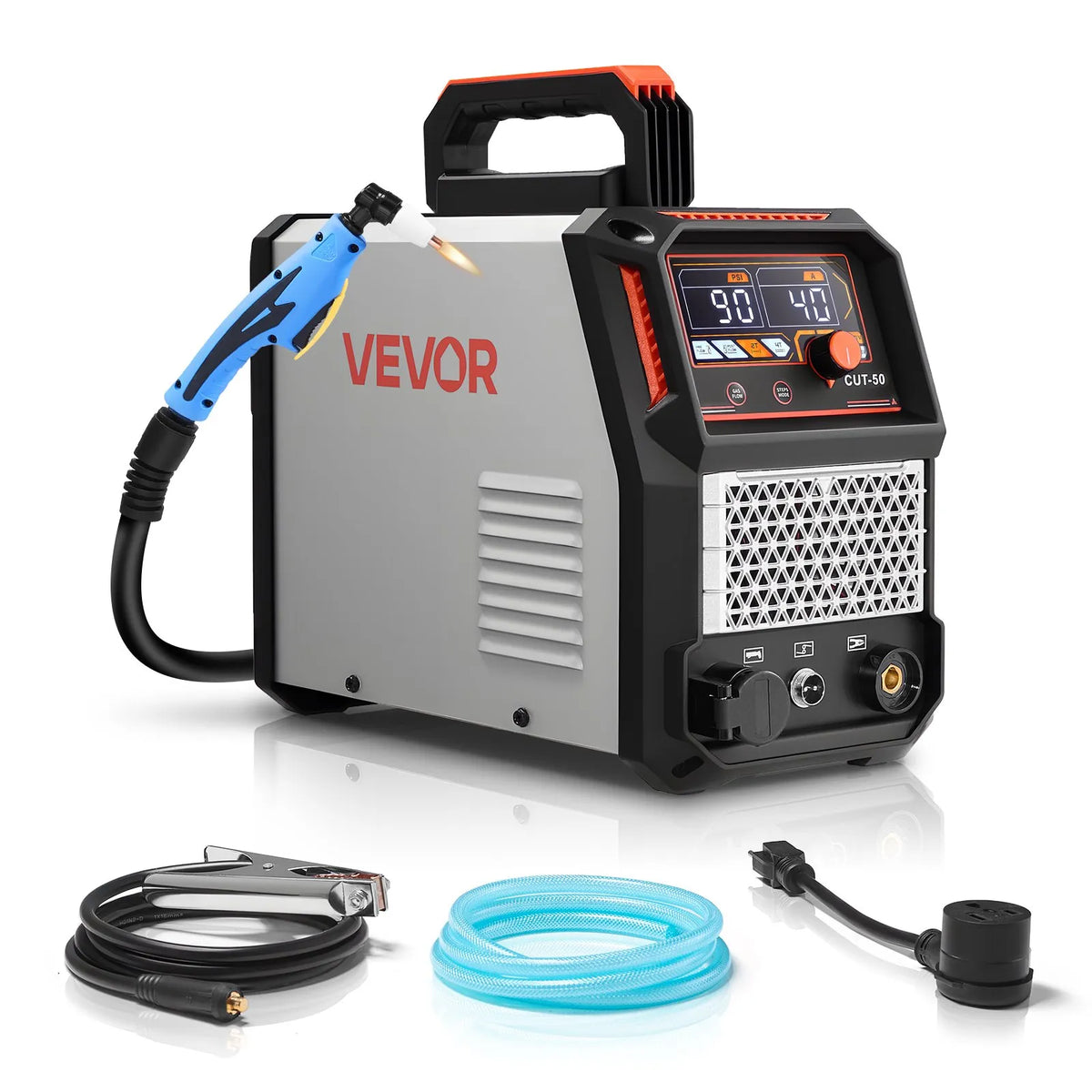 VEVOR Plasma Cutter 50 A, 220 V, IGBT, Digital Display, 2T/4T, Adjustable PA/PT Time