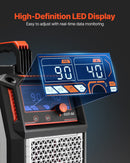 Plazmas griezējs 50 A ar 220 V digitālo displeju un IGBT invertoru, aprīkots ar 2T/4T funkciju un regulējamu PA/PT laiku, piemērots mājas remontiem un darbnīcām