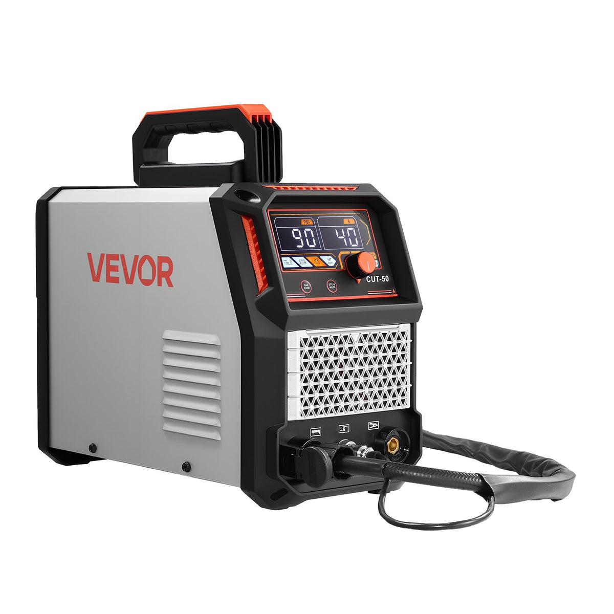 VEVOR Plasma Cutter 50 A, 220 V, IGBT, Digital Display, 2T/4T, Adjustable PA/PT Time