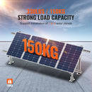 VEVOR saules paneļu montāžas kronšteini, regulējami 30°–60°, daudzdaļīgi kronšteini 1–4 saules paneļu uzstādīšanai, oglekļa tērauda zemes stiprinājuma saules paneļu statīvs saimniecībām, kemperiem, laivām un autonomām sistēmām