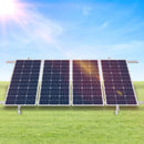 VEVOR saules paneļu montāžas kronšteini, regulējami 30°–60°, daudzdaļīgi kronšteini 1–4 saules paneļu uzstādīšanai, oglekļa tērauda zemes stiprinājuma saules paneļu statīvs saimniecībām, kemperiem, laivām un autonomām sistēmām