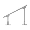 VEVOR 2 gab. saules paneļu montāžas kronšteinu komplekts, regulējami 30°–60° daudzdaļīgi saules paneļu kronšteini 4–8 paneļiem, no oglekļa tērauda izgatavots zemes montāžas saules paneļu statīvs fermām, kemperiem, laivām un autonomām (off-grid) sistēmām.