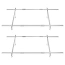 VEVOR 2 gab. saules paneļu montāžas kronšteinu komplekts, regulējami 30°–60° daudzdaļīgi saules paneļu kronšteini 4–8 paneļiem, no oglekļa tērauda izgatavots zemes montāžas saules paneļu statīvs fermām, kemperiem, laivām un autonomām (off-grid) sistēmām.