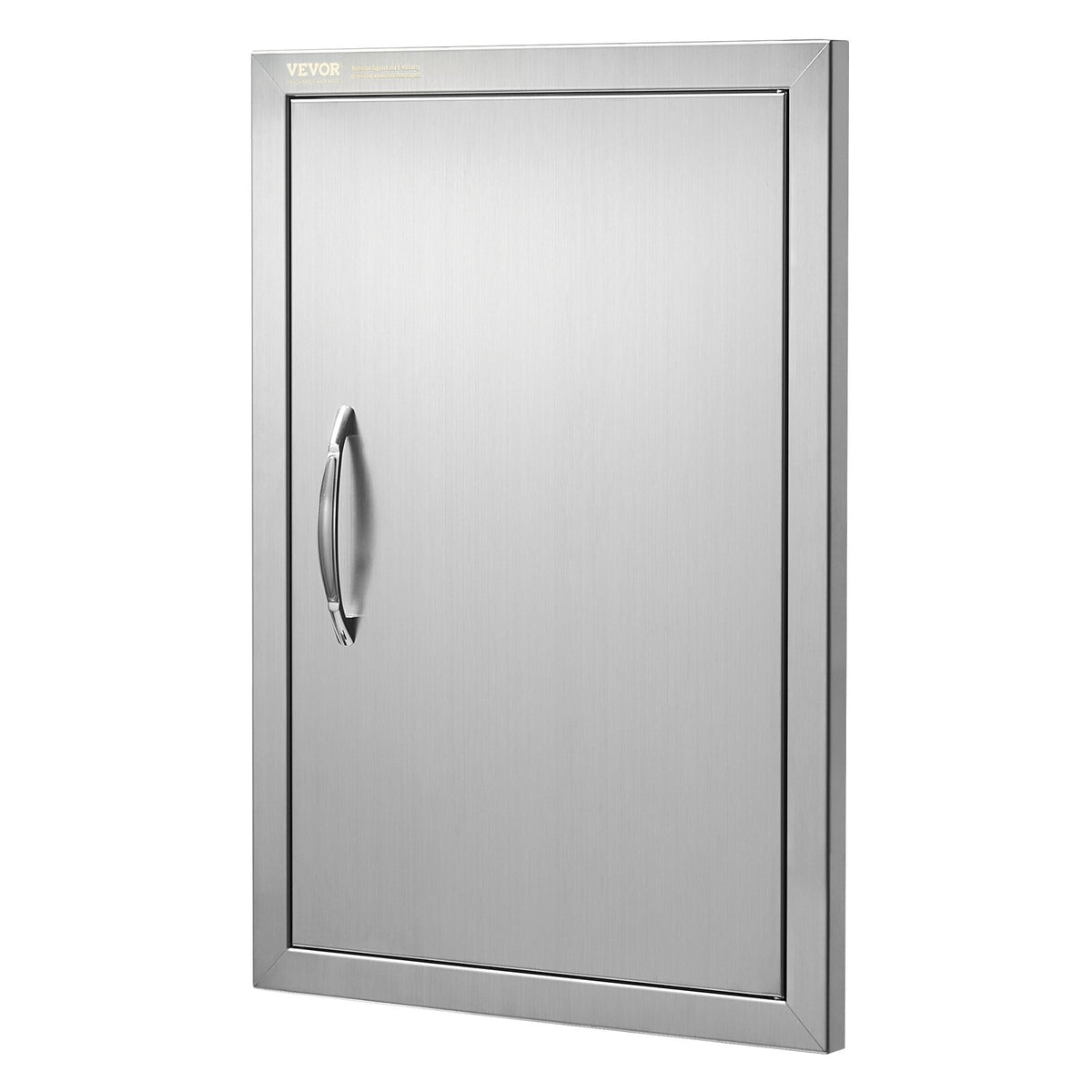VEVOR BBQ Access Door 432x610 mm, Stainless Steel, Vertical Wall Door with Handle