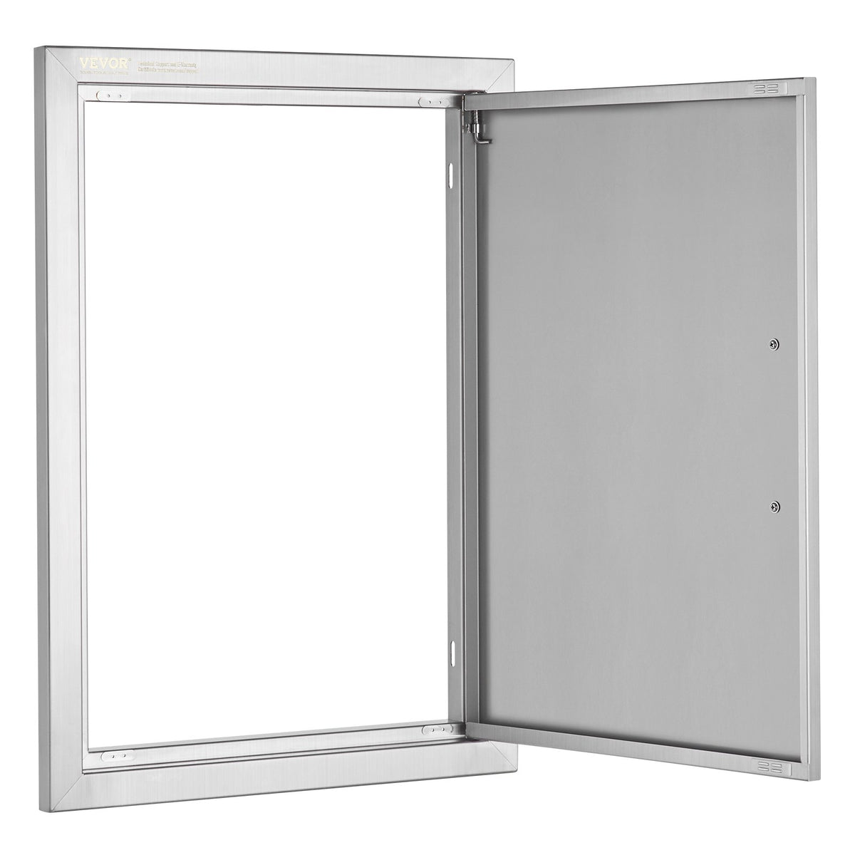 VEVOR BBQ Access Door 432x610 mm, Stainless Steel, Vertical Wall Door with Handle