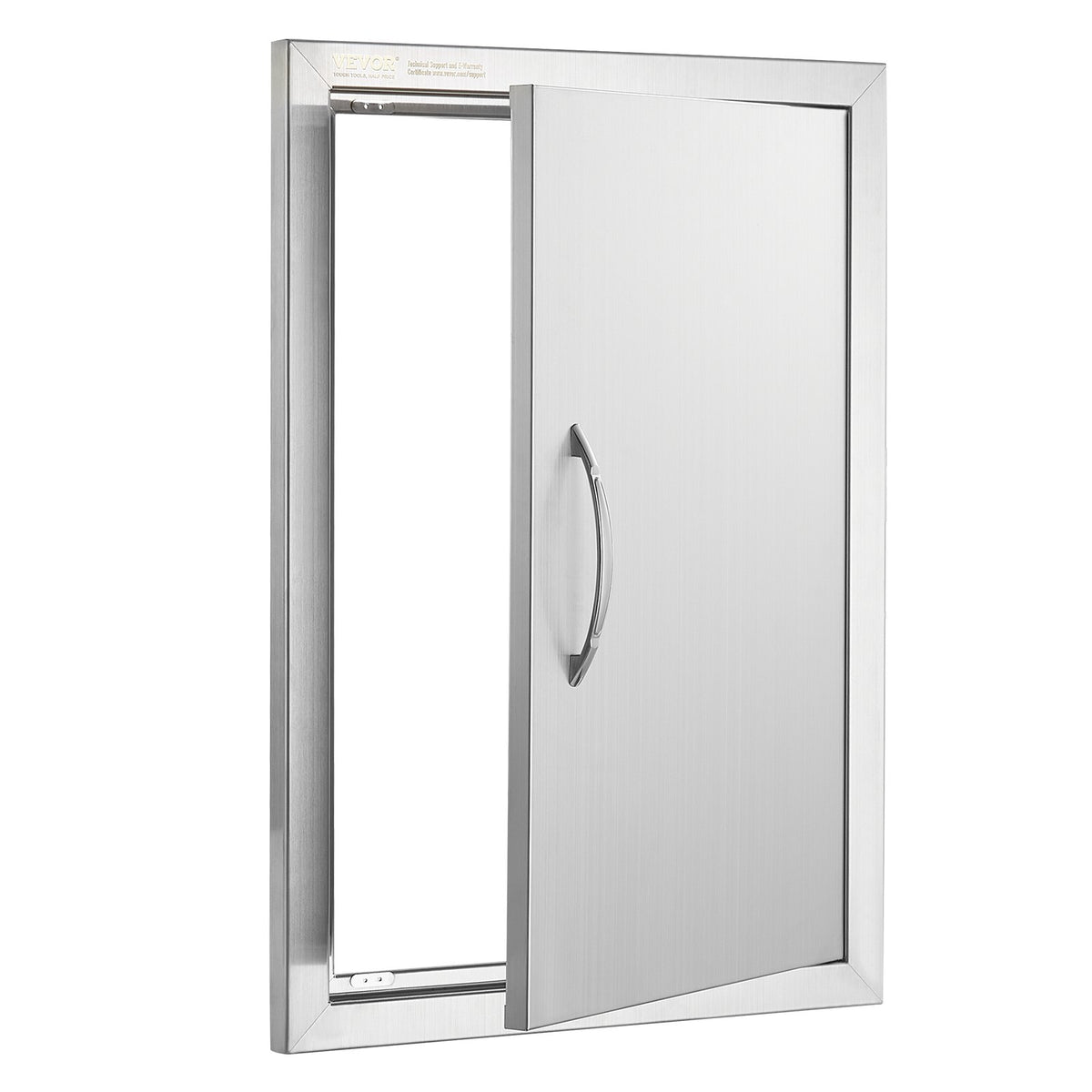 VEVOR BBQ Access Door 432x610 mm, Stainless Steel, Vertical Wall Door with Handle