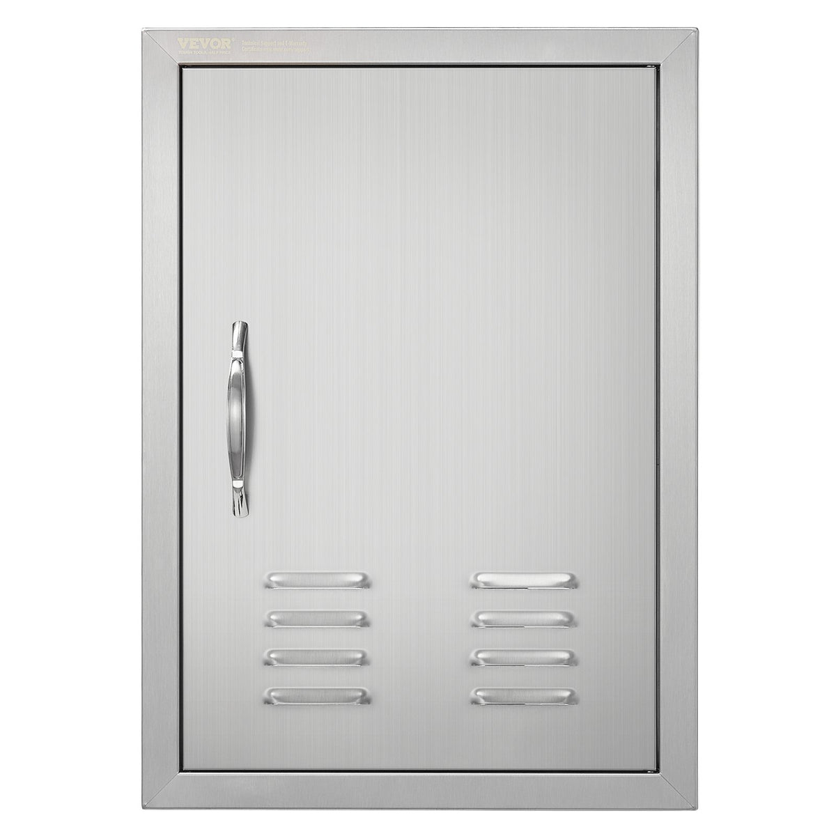 VEVOR BBQ Access Door, 610 x 431 mm, Stainless Steel, with Handle and Vents, Suitable for Outdoor Kitchen