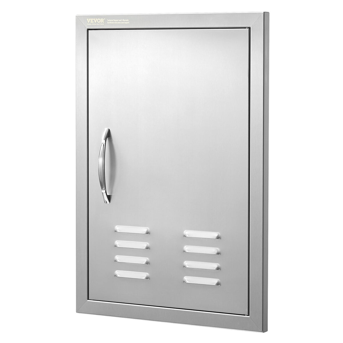 VEVOR BBQ Access Door, 610 x 431 mm, Stainless Steel, with Handle and Vents, Suitable for Outdoor Kitchen