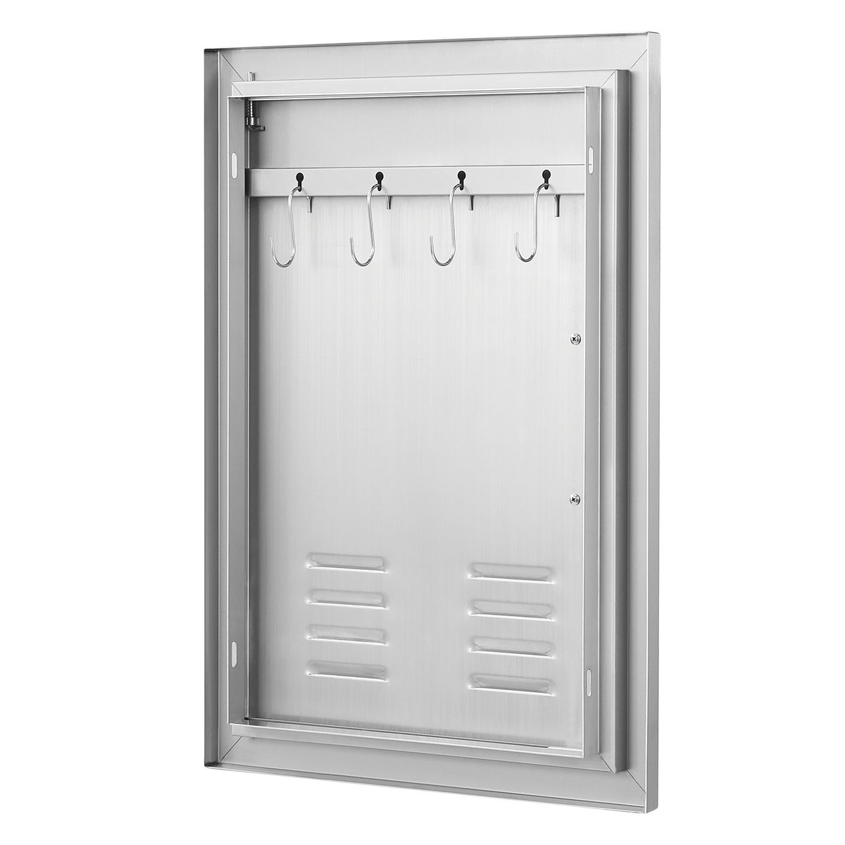 VEVOR BBQ Access Door, 610 x 431 mm, Stainless Steel, with Handle and Vents, Suitable for Outdoor Kitchen