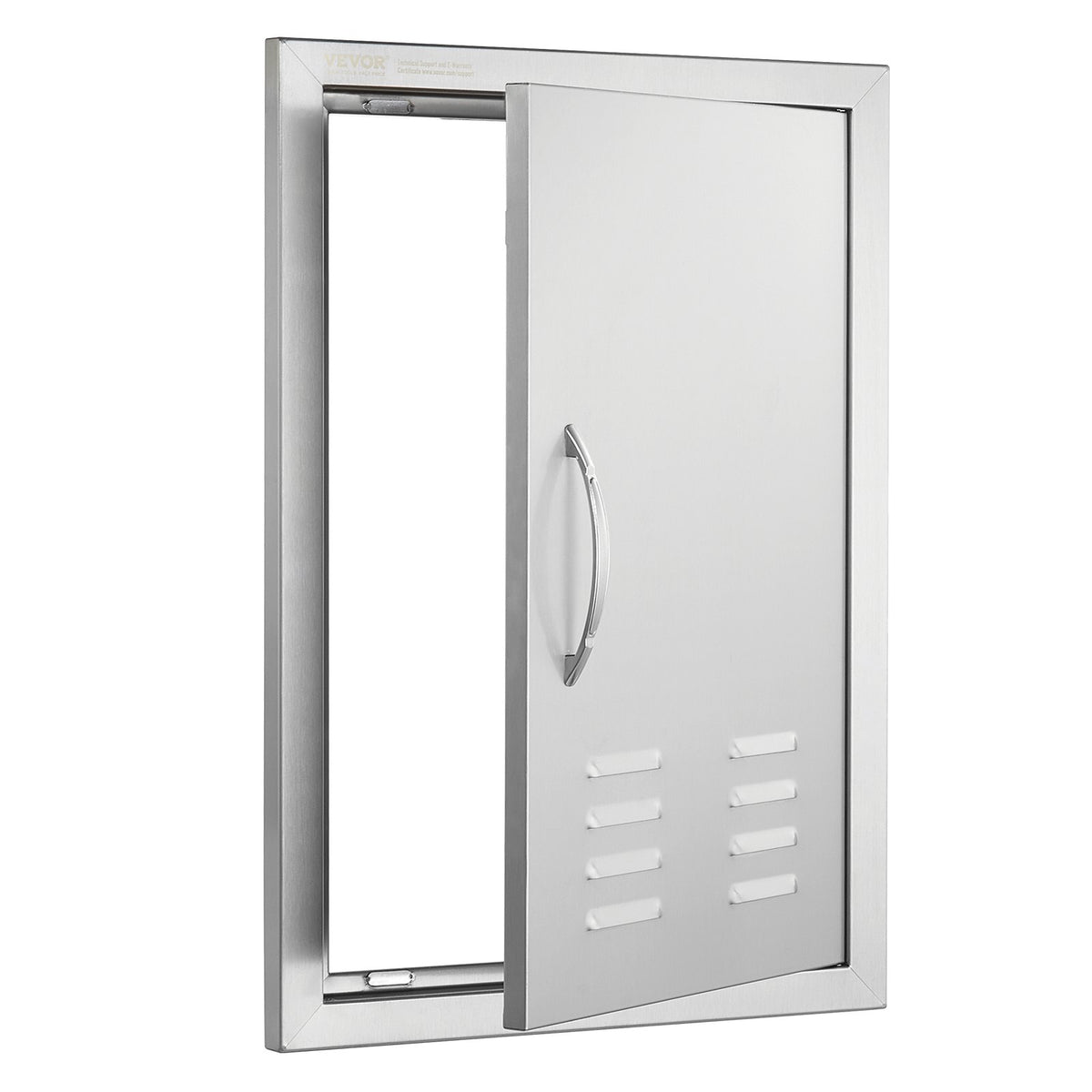 VEVOR BBQ Access Door, 610 x 431 mm, Stainless Steel, with Handle and Vents, Suitable for Outdoor Kitchen
