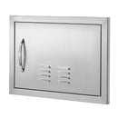 VEVOR nerūsējošā tērauda iebūvējamas āra virtuves durvis 508 × 356 mm, ar rokturi un ventilāciju