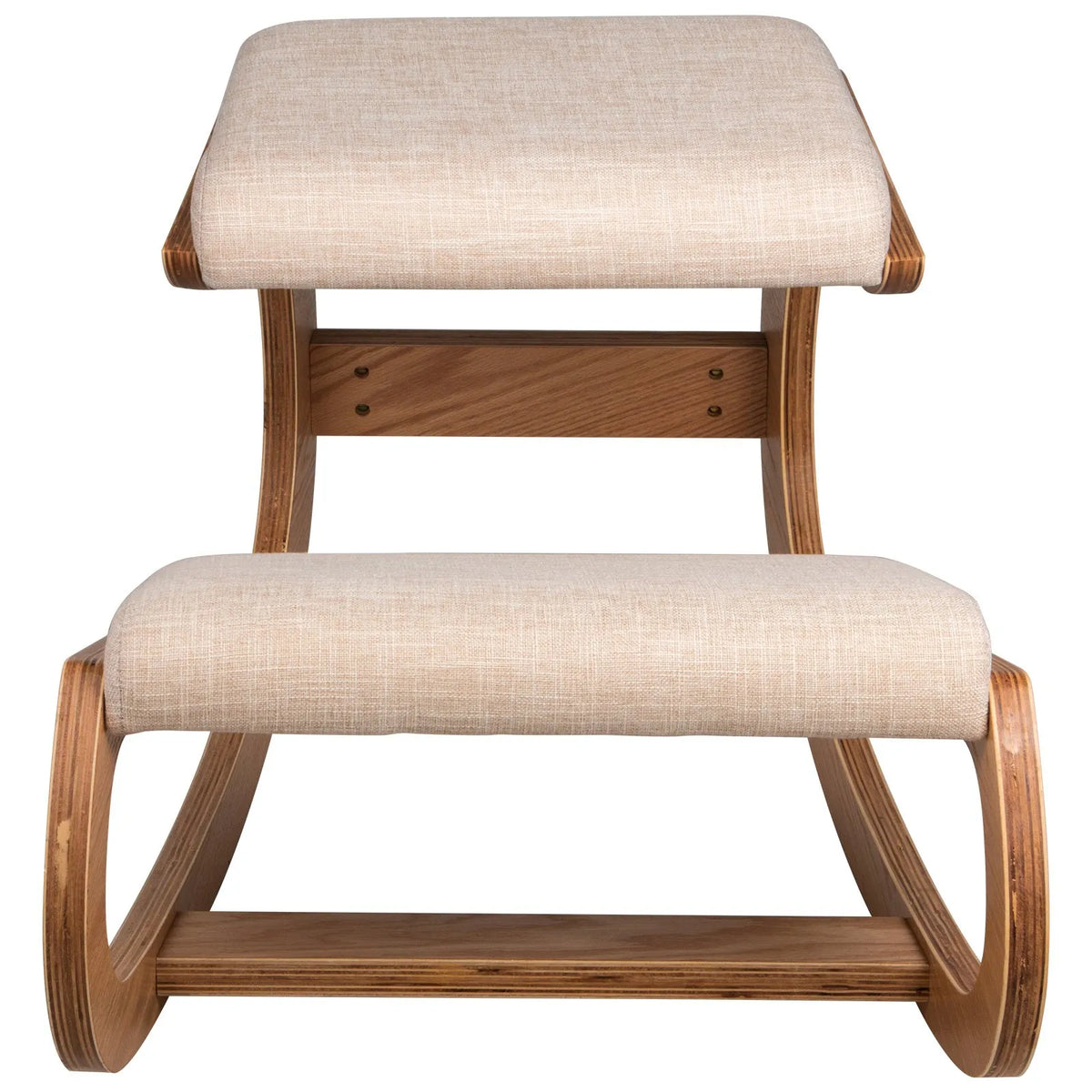 VEVOR Ergonomic Kneeling Chair with Hip Cushion, 99.8 kg, White Oak Finish
