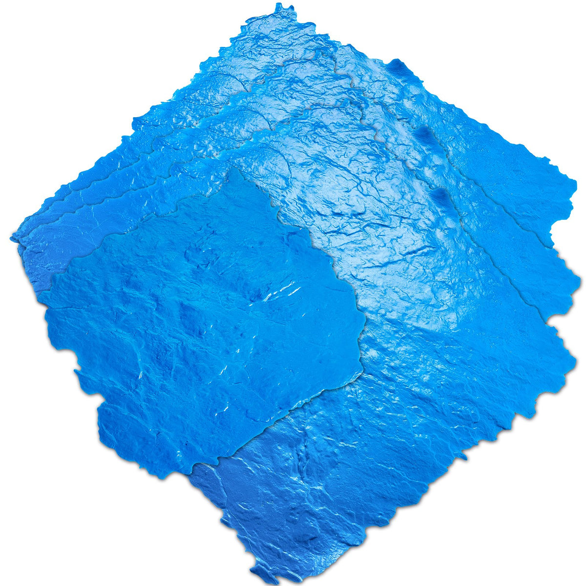 VEVOR 4 pcs 50 x 50 cm Textured Polyurethane Stencils for Concrete Pattern Making