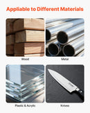 VEVOR lentes slīpmašīna 76 × 2007 mm, 2100 W, 900 apgr./min, industriāla slīpēšanas un pulēšanas iekārta ar 0°–45° regulējamu leņķi un putekļu nosūces pieslēgumu kokapstrādei un metālapstrādei