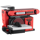 VEVOR lentes un diska slīpmašīna 152,4 mm / 101,6 × 914,4 mm, 400 W profesionāla kombinētā slīpmašīna ar regulējamu darba galdu 0–45°, putekļu nosūkšanas pieslēgumu kokapstrādei un DIY darbiem