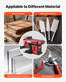 VEVOR lentes un diska slīpmašīna 152,4 mm / 101,6 × 914,4 mm, 400 W profesionāla kombinētā slīpmašīna ar regulējamu darba galdu 0–45°, putekļu nosūkšanas pieslēgumu kokapstrādei un DIY darbiem