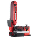 VEVOR lentes un diska slīpmašīna 152,4 mm / 101,6 × 914,4 mm, 400 W profesionāla kombinētā slīpmašīna ar regulējamu darba galdu 0–45°, putekļu nosūkšanas pieslēgumu kokapstrādei un DIY darbiem